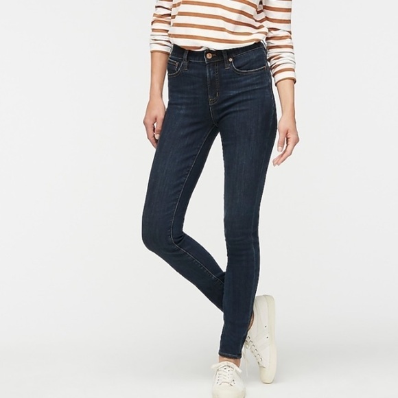 J crew high rise toothpick jeans dark point lake - Picture 1 of 7